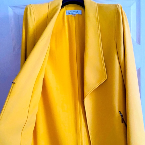 Tahari Jackets & Blazers - Tahari  yellow car coat